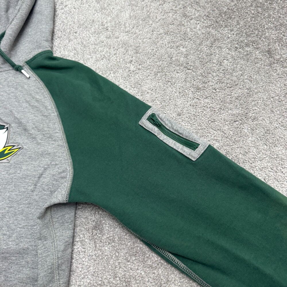 Nike Oregan Duck Full Zip Hoodie Sweatshirt Mens Large Gray Green Colorblock - Picture 5 of 15